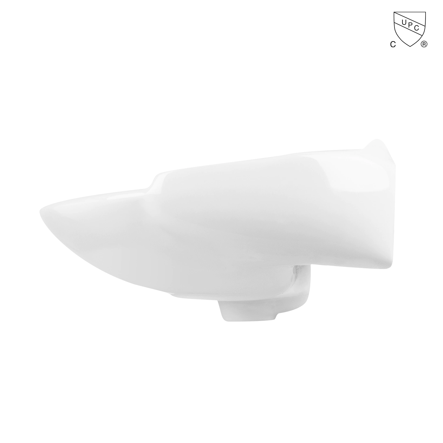 cupc certified wall mount sink 19 inches white oval ceramic bathroom basin produced by Meilong, professional upc sink manufacturer